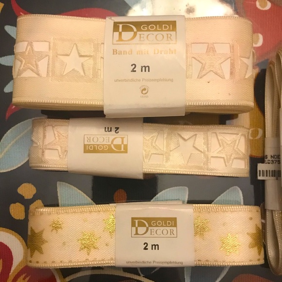 🎄VINTAGE Christmas satin ribbon new FROM 90s - Picture 7 of 12